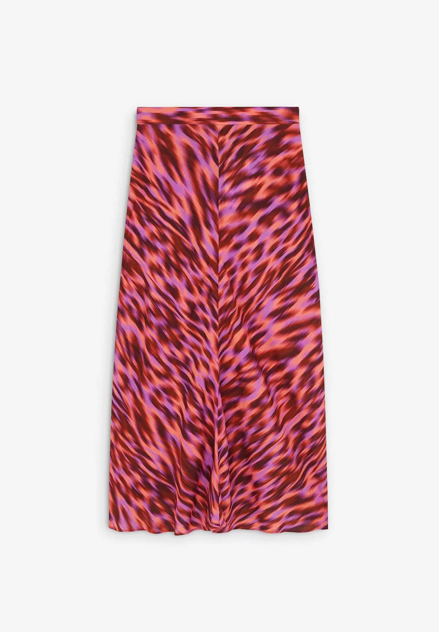 Scalpers Animal Print Lurex Midi Skirt Clearance