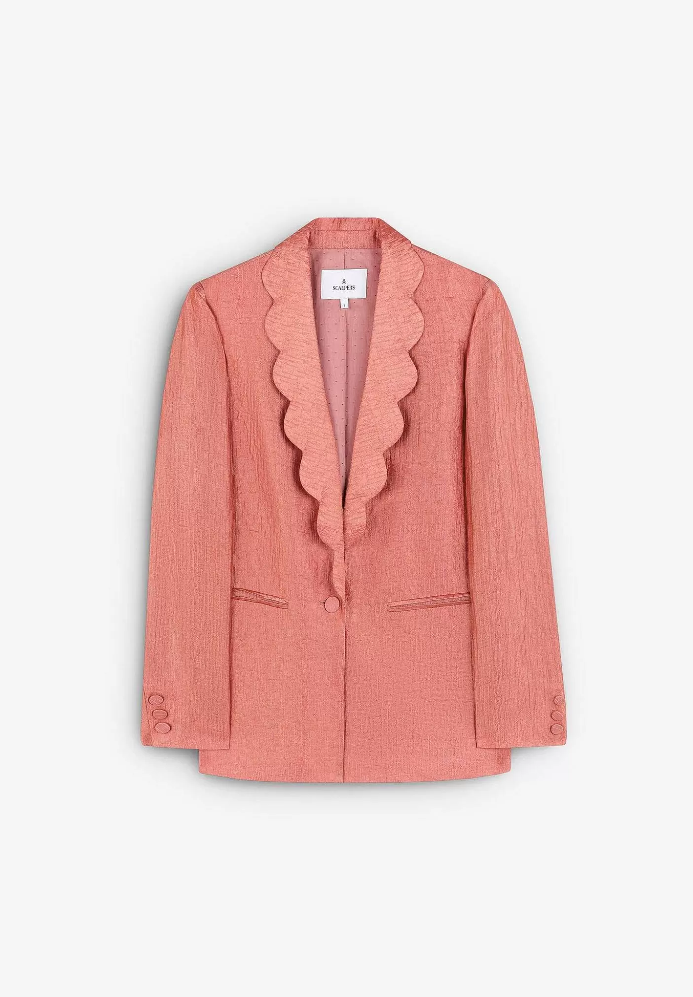 Scalpers Blazer With Wave Lapel Detail Shop