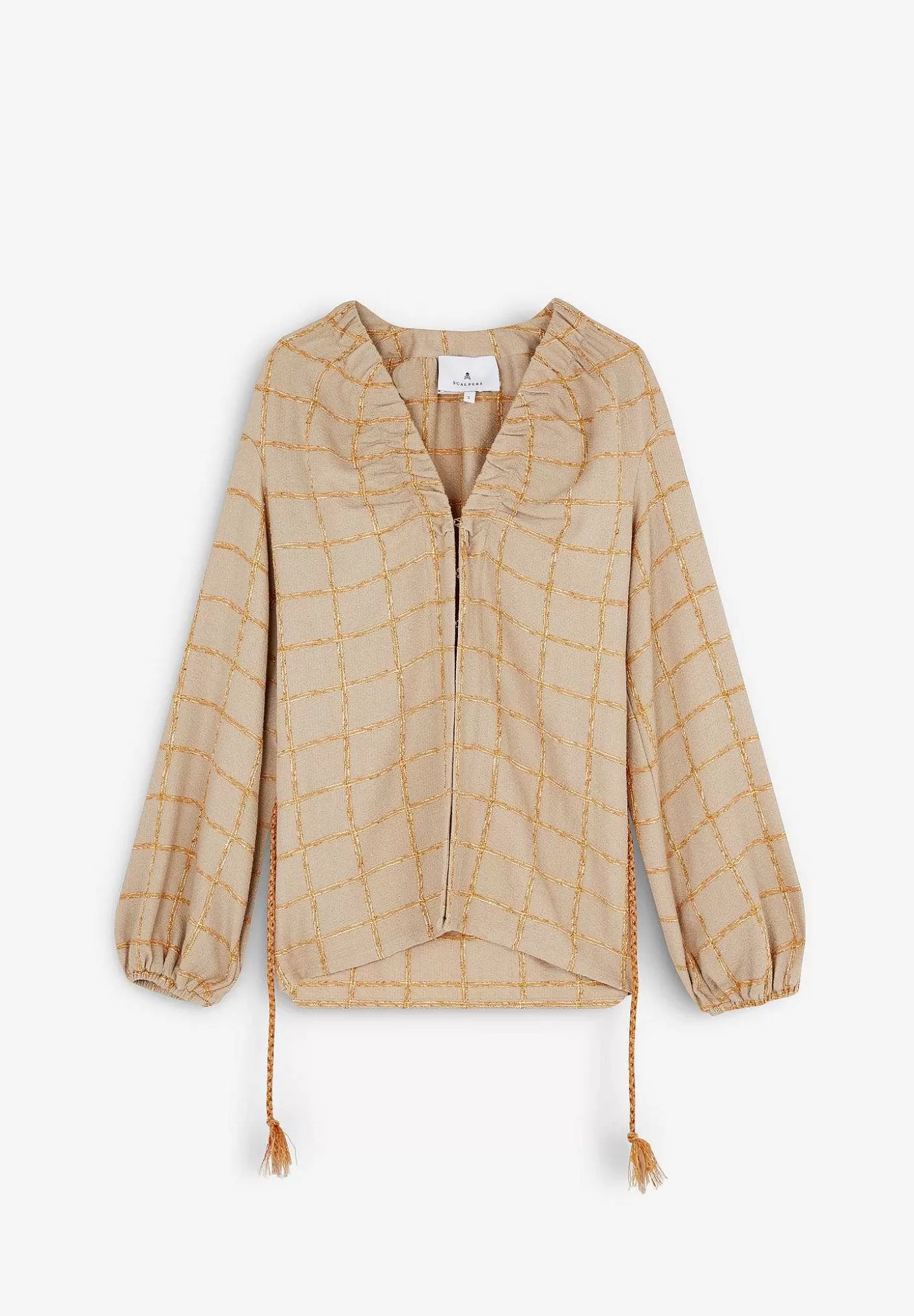 Scalpers Checked Blazer With Cord Detail Fashion