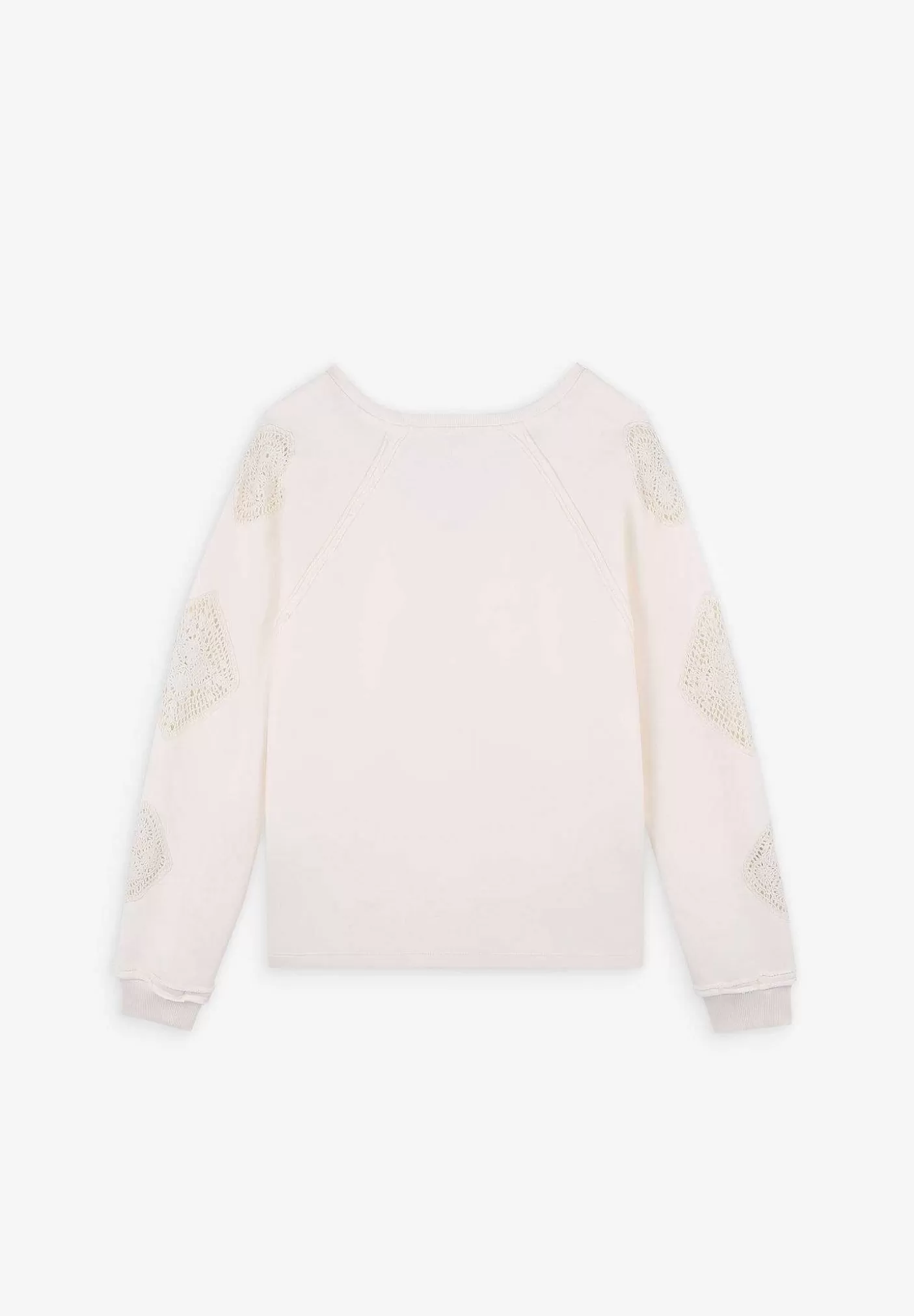 Scalpers Crochet Details Sweatshirt Store