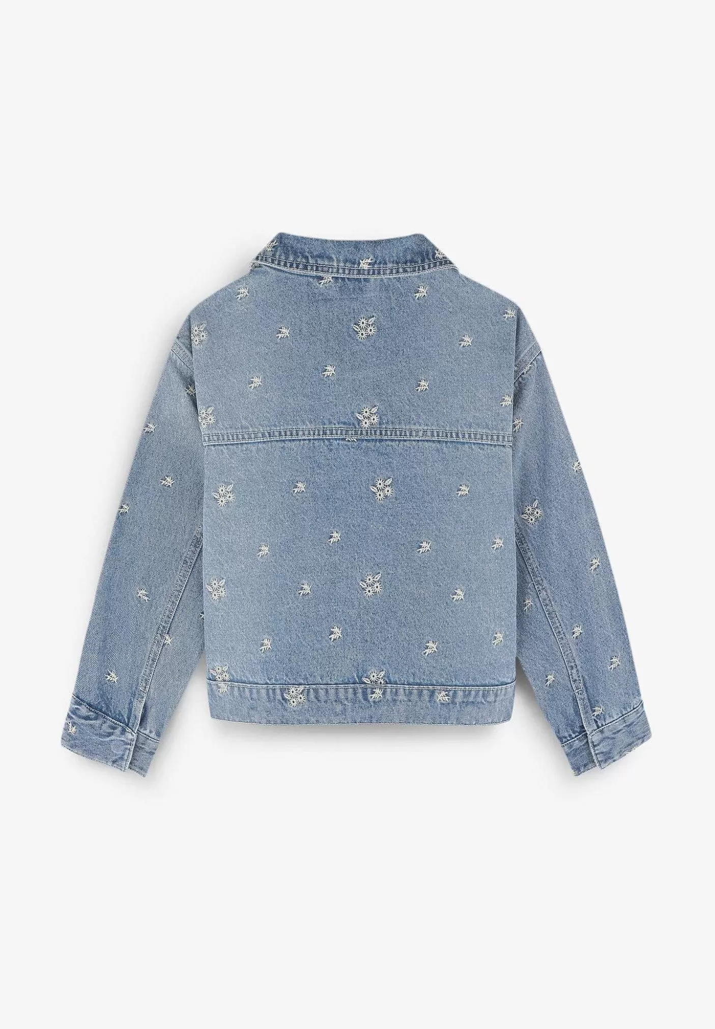 Scalpers Denim Jacket Embroidered Details Cheap