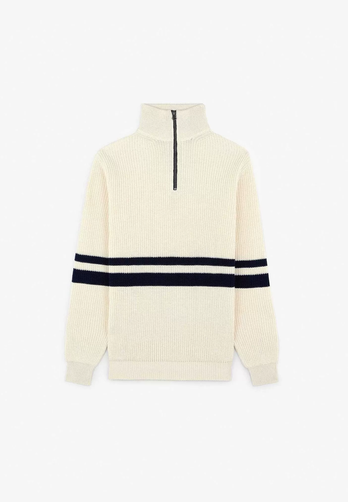 Scalpers Double Stripe Zipper Sweater Best