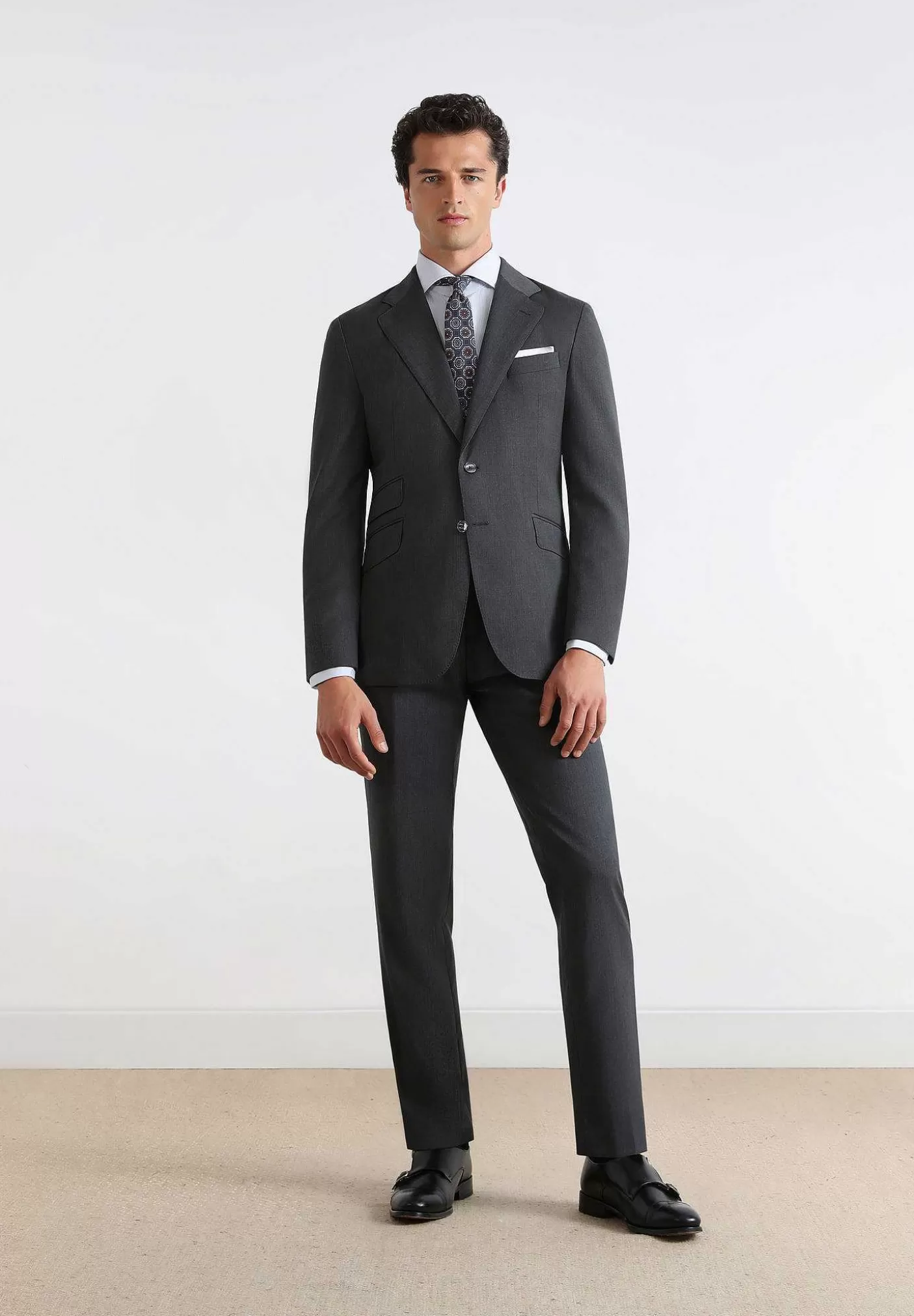 Scalpers Gray Wool Suit Online