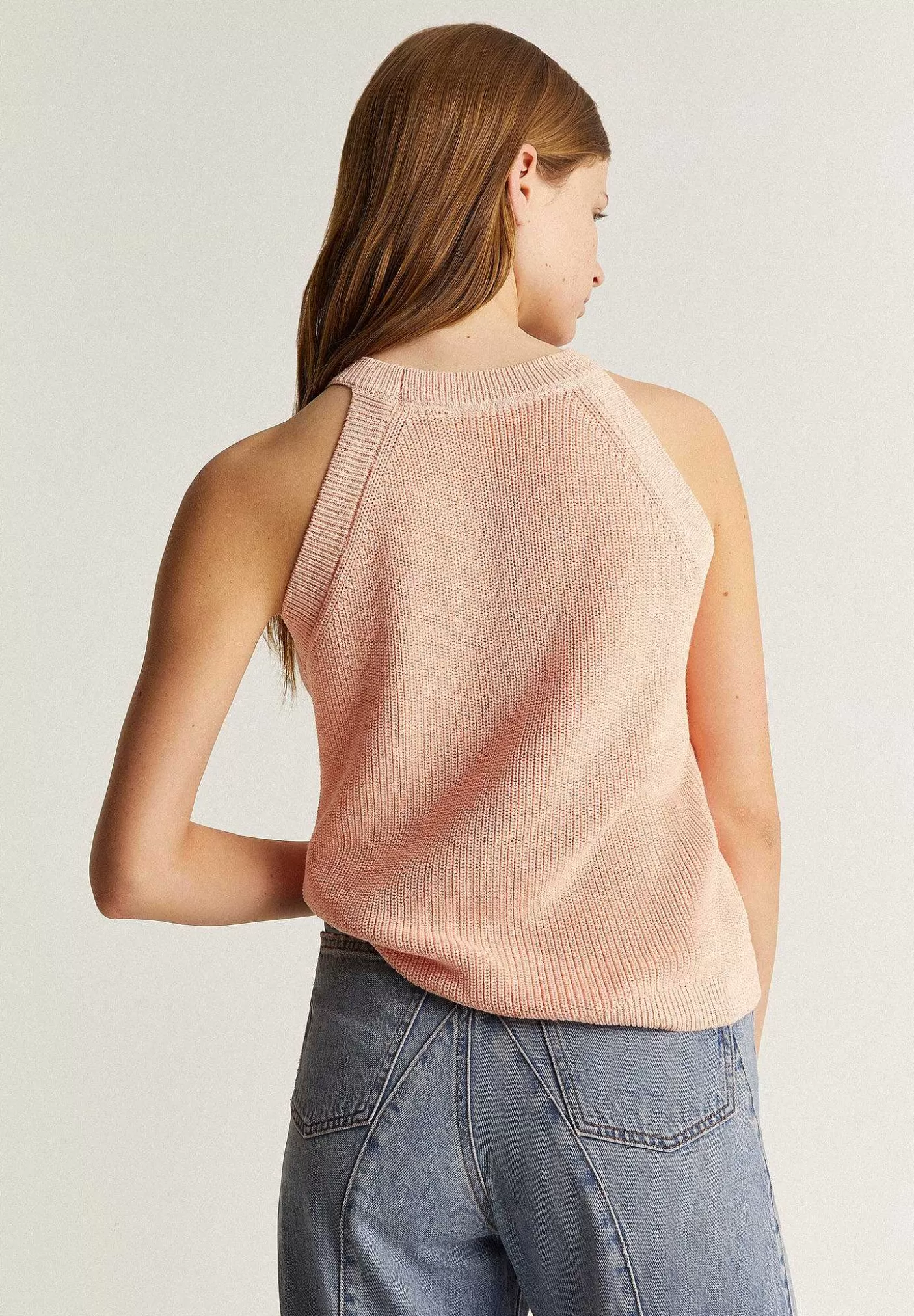 Scalpers Halter Neck Knitted Top Clearance