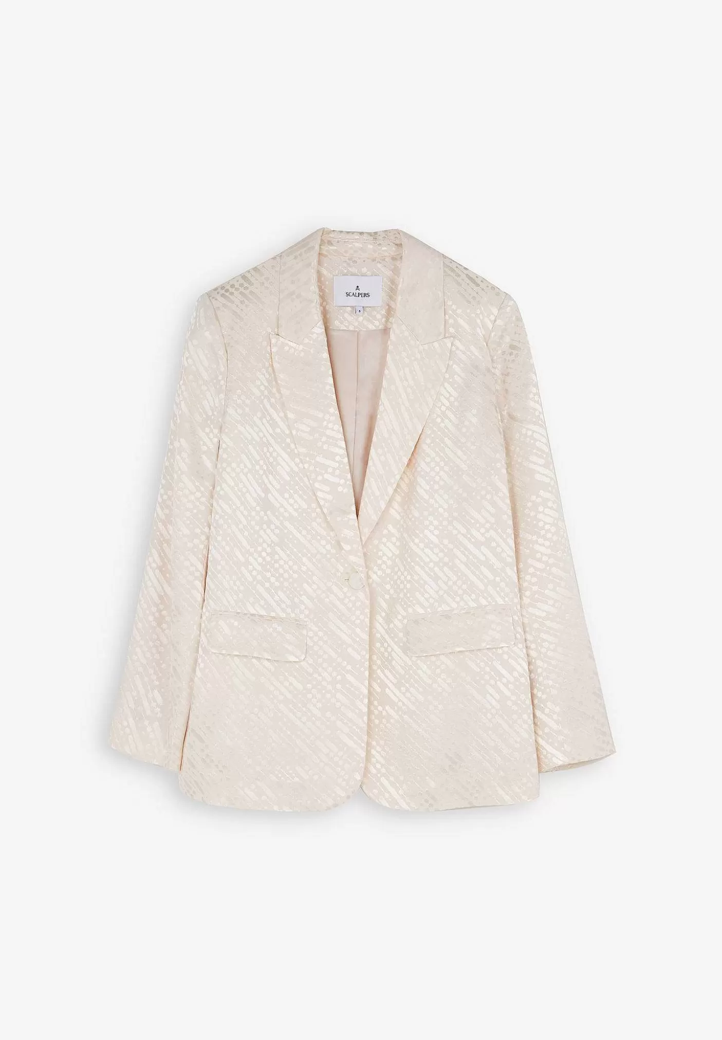 Scalpers Jacquard Blazer With Braided Strip Detail Best Sale