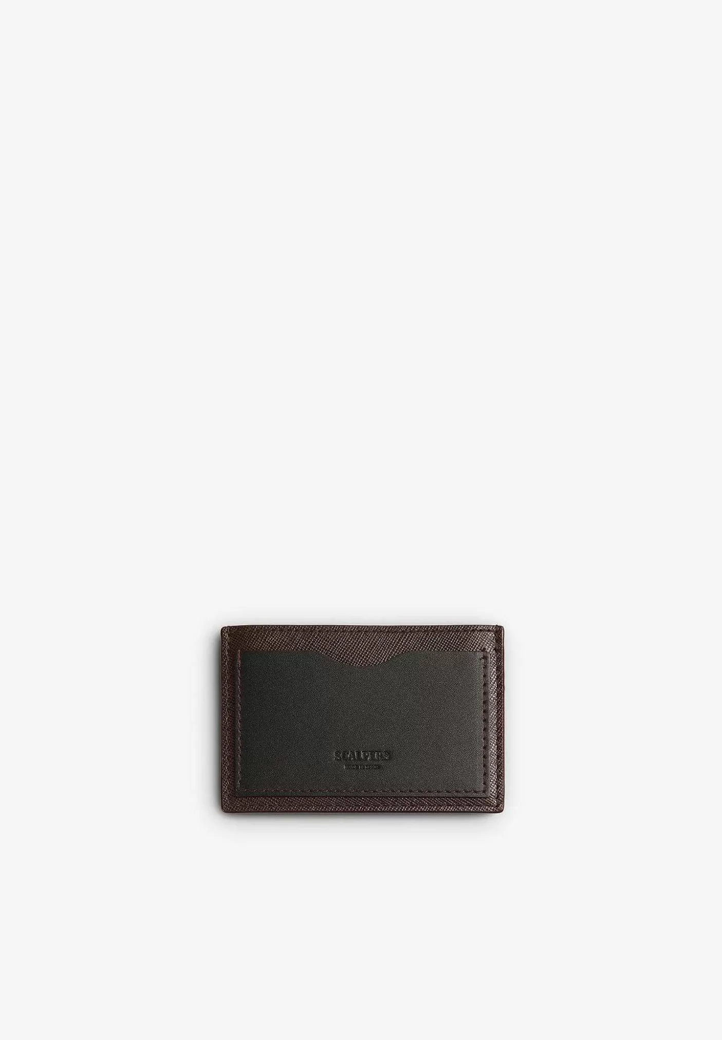 Scalpers Leather Card Holder With Contrast Detail Online