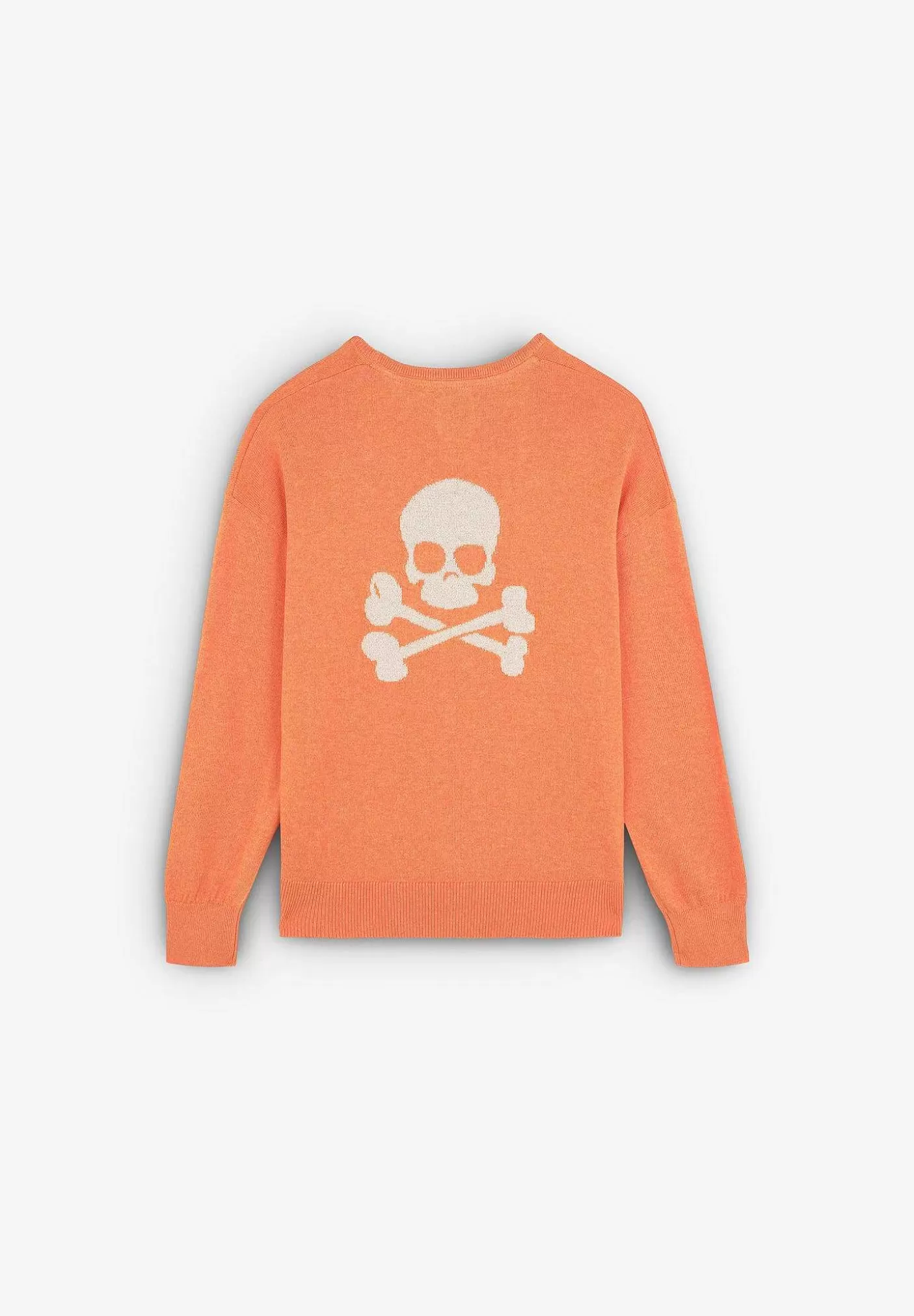 Scalpers Lurex Back Contrast Skull Sweater Discount