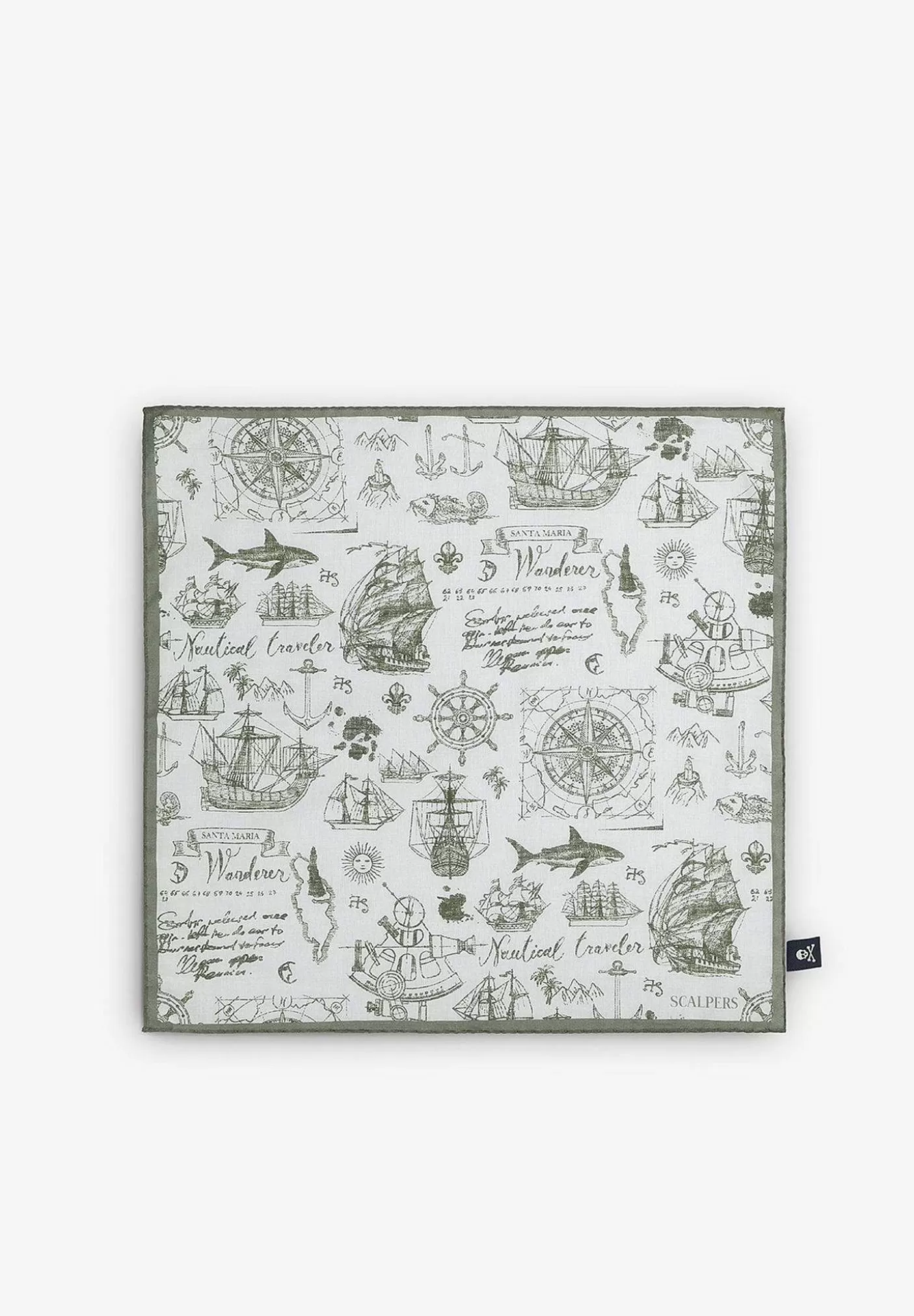 Scalpers Nautical Motifs Handkerchief Discount