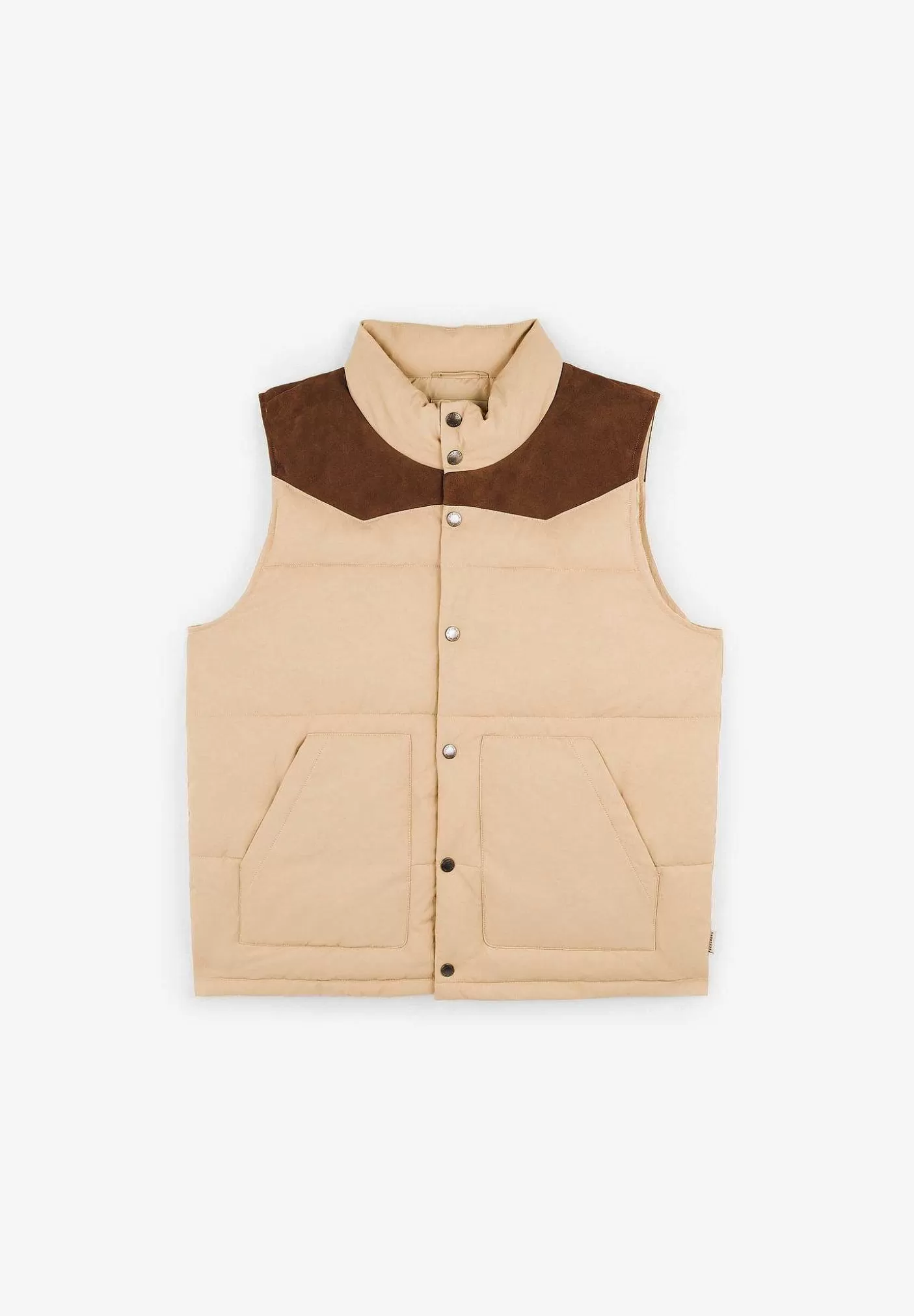 Scalpers Premium Padded Vest With Contrast Detail Flash Sale