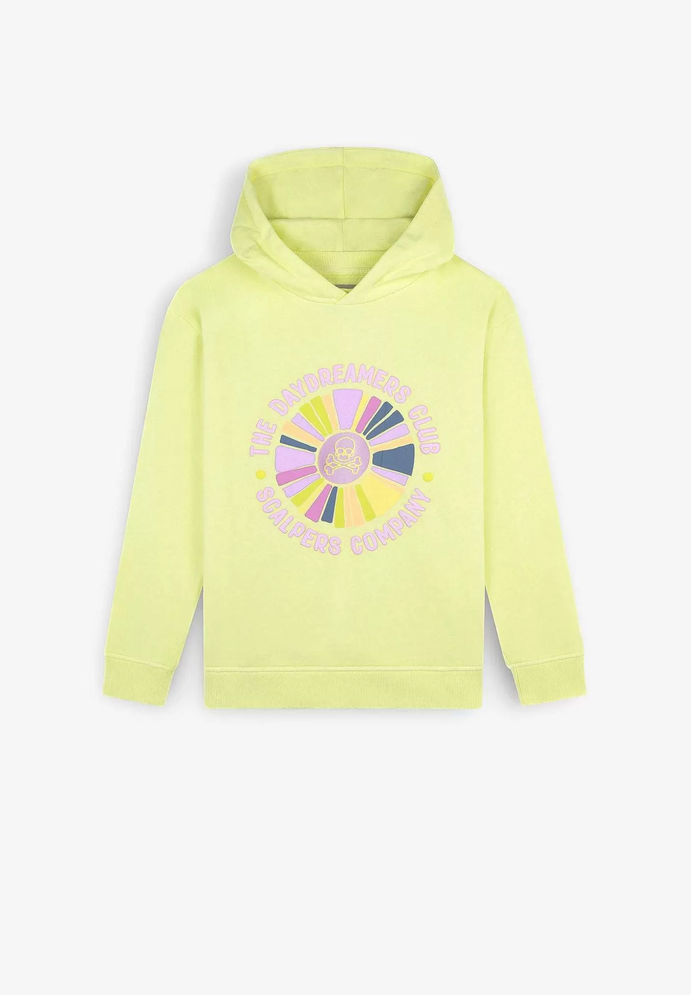 Scalpers Puff Print Details Hooded Sweatshirt Discount