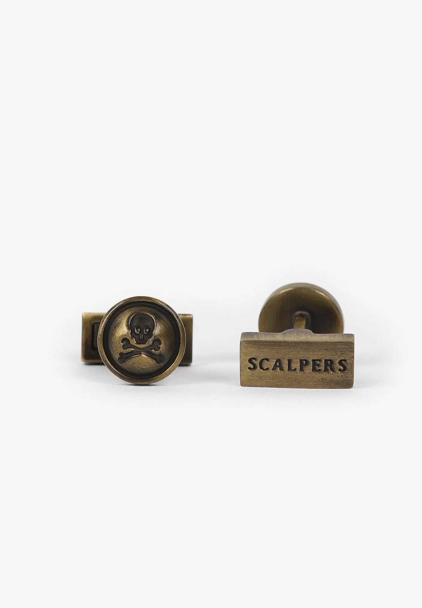 Scalpers Round Old Gold Cufflinks Clearance