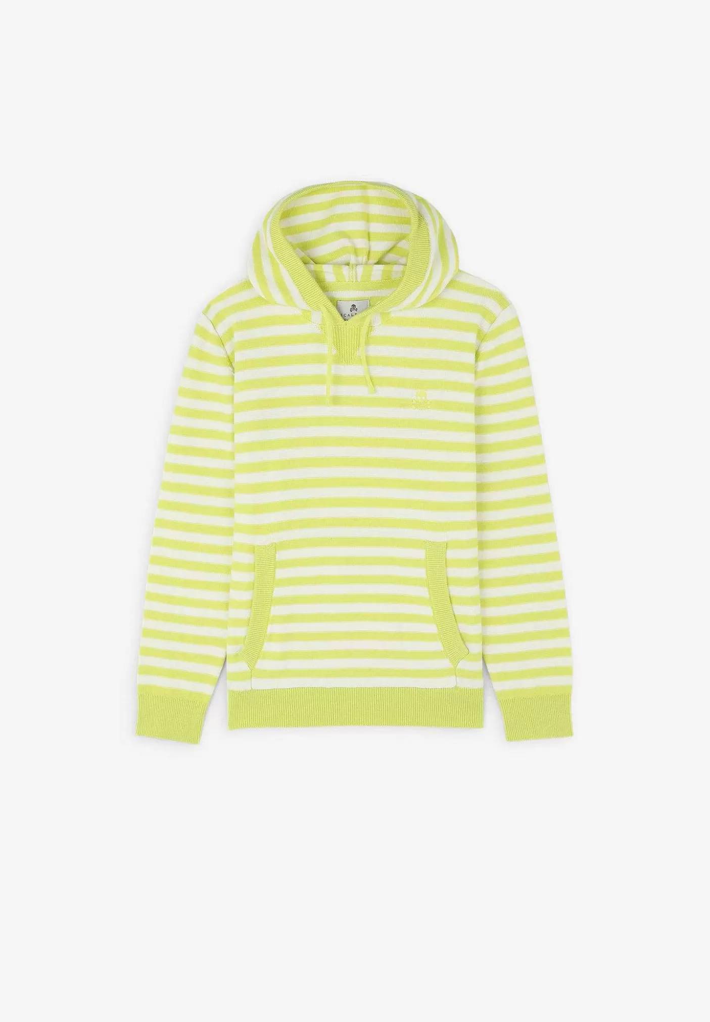 Scalpers Striped Hooded Sweater Flash Sale